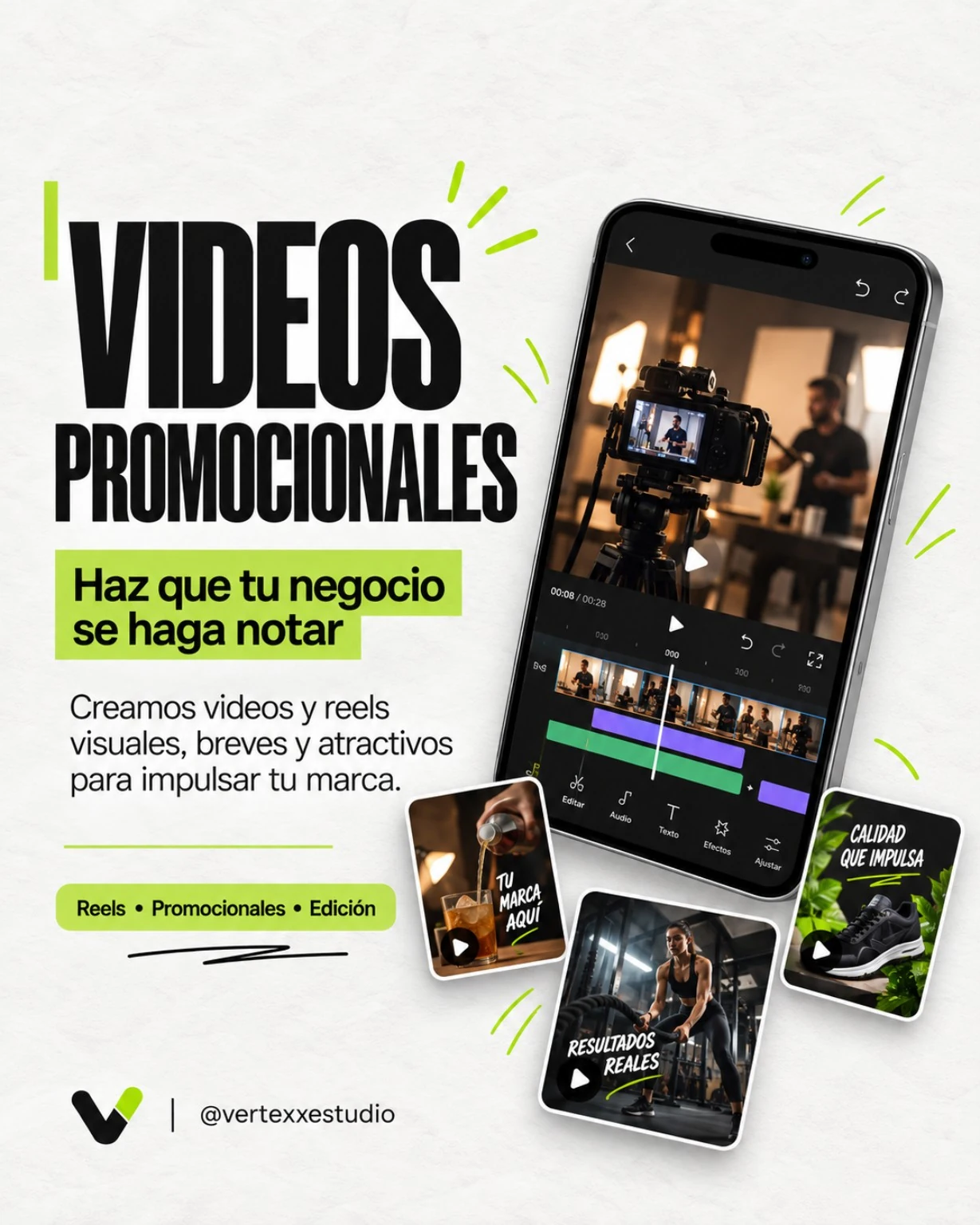 Muestra de videos promocionales